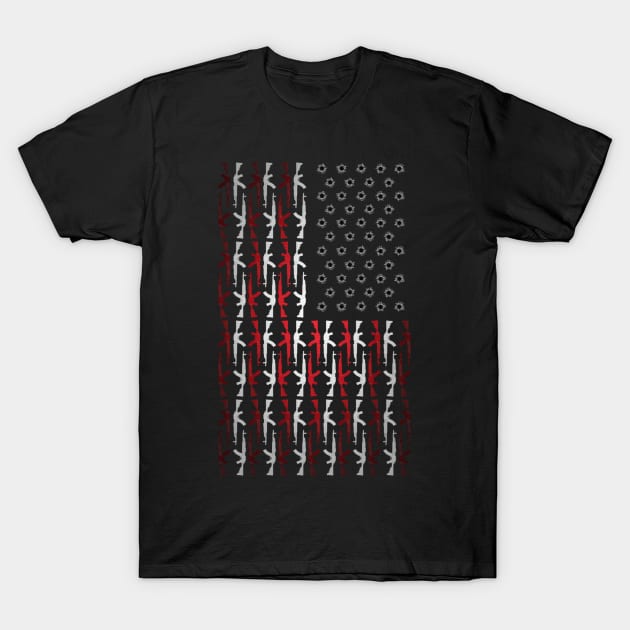 gun flag T-Shirt by crazyshop